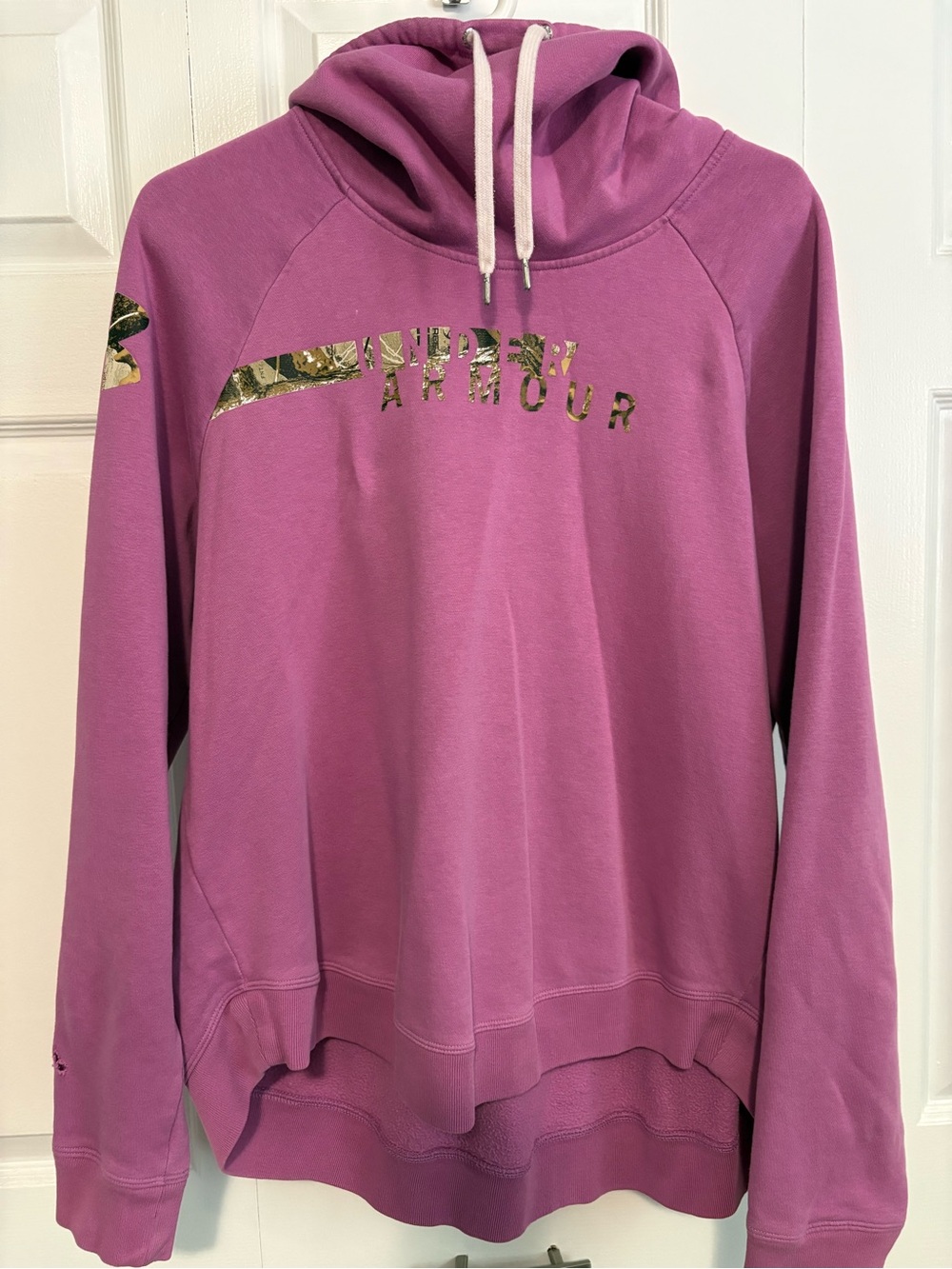 UNDER AMOUR Pink/Purple Hoodie with Drawstring XL